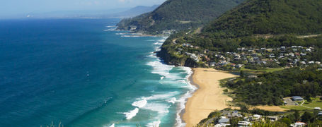 View of the coastline of New South Wales, Australia