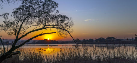 Sunrise over Rietvlei dam outside Pretoria, South Africa