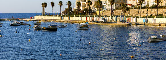 Boats in St. Paul's Bay, Malta