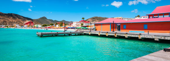 A view of a jetty in the SSI Islands, Netherlands Antilles
